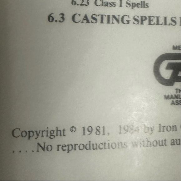 Spell Law I.C.E. Rolemaster #1200 Vintage 1984 RPG Spell Rule Book Fantasy Game - Picture 3 of 3